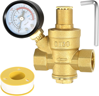 Vanne de réduction de pression de gaz avec corps en laiton pour le contrôle de la pression des conduites et des appareils de sécurité