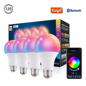 FXPOT Smart LED-Licht Großhandel Wireless Alexa Tuya App Control Dimmbar 15w E27 E26 B22 RGB LED-Lampe mit Alexa Lampe