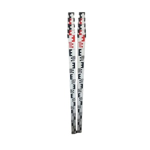 Regla de torre de aleación de aluminio en forma de E telescópica de 5 metros, herramienta de medición y medición Manual multifuncional para exteriores, personal de topografía
