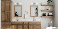Meuble de salle de bain sur mesure en gros, meuble de rangement moderne pour salle de bain, fournisseur d'usine