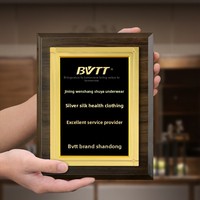 Médailles d'autorisation de concessionnaire sur mesure, en feuille d'or et or sablé, plaques en bois, plaques d'honneur personnalisées pour entreprises