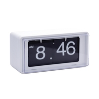 Großhandel Rechteck Desktop Kunststoff LED Digital Wecker Single Face Art Deco Design Nadel Display für Studien platzierung