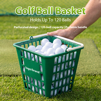 Panier à balles de golf de haute qualité, capacité 120 balles, pour simulateur de driving range et parcours d'entraînement extérieur