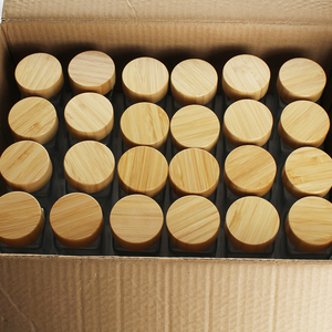 थोक रसोई मसाला जार सेट 120 मिलीलीटर मसाला जार सेट बांस के ढक्कन के साथ ग्लास जार सेट - Product Image 6