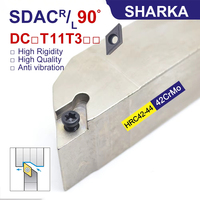 SHARKA SDACR1616H11 SDACR2020K11 SDACR2525M11 Pemegang Alat Bubut Eksternal SDACR SDACL cnc Pemegang Alat Bubut DCGT DCMT