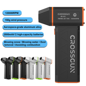 Souffleur à <span class=keywords><strong>air</strong></span> portable CROSSCUN BS-X31 120000RPM, pression du vent de 150g, dépoussiéreur 4-en-1, batterie 5000mAh pour <span class=keywords><strong>air</strong></span> <span class=keywords><strong>comprimé</strong></span> - Product Image 2