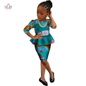Африканская детская одежда Дашики, традиционный Детский костюм, африканская детская одежда