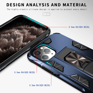 LeYi Magnétique Car Mount Function Hybrid Built-in Kickstand Hard Phone Case pour <span class=keywords><strong>iPhone</strong></span> <span class=keywords><strong>11</strong></span> 17 Pro Shockproof Case - Product Image 2