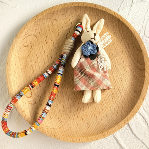 New Korean Ins Handmade Woven Fabric Cartoon Pendant Doll Fashion Keychain <b>Bag</b> Accessories Cute Animal Accessories <b>Bag</b> <b>Charm</b> - Product Image 5