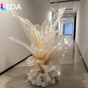 ดอกไม้ประดิษฐ์ขนาดใหญ่คุณภาพสูง LEDA ทำด้วยมือ ดอกไม้ผ้าไหมขนาดใหญ่สำหรับตกแต่งเวทีงานแต่งงาน - Product Image 3