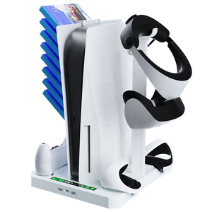 Bộ điều khiển kép sạc trạm dock cho ps5 VR cho Oculus cho Quest <span class=keywords><strong>2</strong></span> quạt làm mát đứng dọc trò chơi lưu trữ khung trò chơi ACC - Product Image 2