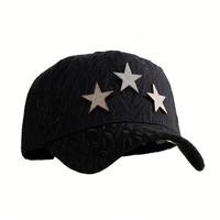 Casquettes de baseball OEM personnalisées à 5 panneaux Barbas Hats Rich Forever, casquettes de sport en daim à large bord, casquettes Barbas Hats X CT avec strass - Rockstar