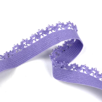 Haute qualité 18mm Nylon dent Picot élastique dentelle bord garniture ruban tricoté dentelle élastique pour vêtements