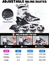 Nouveau modèle Support personnalisé Style Panda Patins à roulettes en ligne pour enfants Usine directement vente Patins à roulettes clignotants