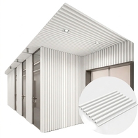 Panneaux muraux WPC modernes de qualité supérieure pour l'intérieur et l'extérieur, imperméables, écologiques, design en lattes de bois de haute qualité, pour appartement