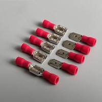Ashan FDD1.25~110 Bornes à sertir en laiton isolées, connecteurs femelles, série MDD, bornes de raccordement mâles/femelles en cuivre 380V 19A-48A
