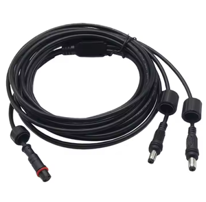 Dc5521 Mini M12 2 Pin Không Thấm Nước Nam Nữ Nối Năng Lượng Mặt Trời Đèn Cáp Mở Rộng Với Áo Khoác PVC Dây Đồng Máy Ảnh Máy Tính - Product Image 2