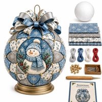 Kit de décoration de Noël tendance et populaire, nouveau modèle 2, ornements patchwork mignons à faire soi-même, autres matériaux, fabriqué en Chine