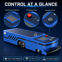 Robot AGV à profil bas avec transmission différentielle, tracteur automatisé pour la livraison en ligne de pièces automobiles