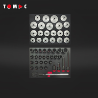 TOMAC Armoire à outils mobile professionnelle à 8 tiroirs avec ensemble d'outils à main 410 pièces-Solution durable pour garage et atelier
