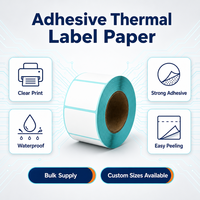 Rouleaux de papier adhésif thermique vierges pour étiquettes de pesage, de prix et de codes-barres, impression claire, imperméables, écologiques