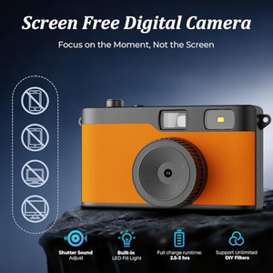 Appareil photo numérique sans miroir léger de style rétro 13MP avec capture vidéo pour les débutants en voyage - Product Image 3
