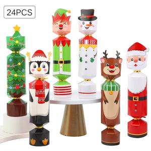 DIY Navidad Santa Reno Galletas Cajas Navidad Galletas Fiesta Plegable Bon Bons Navidad Caja <span class=keywords><strong>de</strong></span> papel <span class=keywords><strong>de</strong></span> embalaje para amigos Niños - Product Image 2