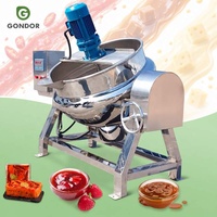 Marmite de cuisson et de fusion à double enveloppe, chauffée au gaz, avec agitateur, 100L, 500 Litres, 100 Gallons, pour confiture, modèle Kettle Mini Steam, d'occasion
