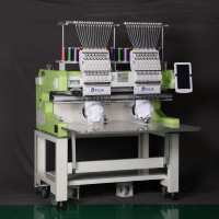 Machine à broder numérique à grande vitesse FUJA à 2 têtes, prix avec 2 têtes, 12 et 15 aiguilles