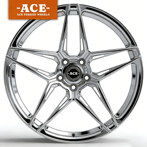 Rines Forjados para Autos de Pasajeros con Diseño de Bloqueo Central, Pulidos, de 19, 20, 21 y 22 Pulgadas para Porsche, <span class=keywords><strong>BMW</strong></span>, Maybach, Corvette - Product Image 1