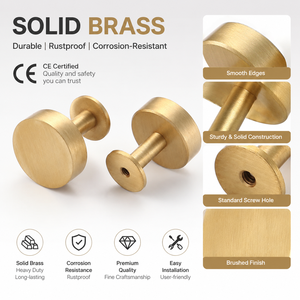 Koppalive Brass <strong>Knob</strong> for Furniture Kitchen Cupboard Door Jewelry Box Drawer Pull Gold and Black <strong>Copper</strong> Cabinet <strong>Knobs</strong> - Product Image 2