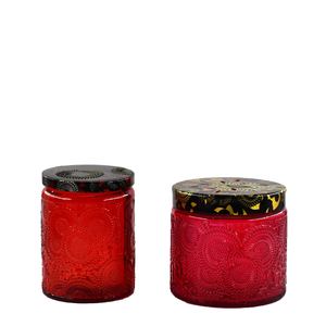 Bougeoir gaufré en <span class=keywords><strong>verre</strong></span> <span class=keywords><strong>à</strong></span> ouvrir, pot de 8.8oz avec couvercle, pour la fabrication de bougies, vente en gros, 50 pièces - Product Image 6