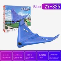 Modèle d'avion jouet à aile delta en mousse rechargeable électrique à 2 canaux ZY-325 personnalisé OEM avec piles incluses