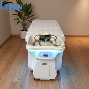 Machine de lavage de cheveux mobile Kisen avec lavabo spa, lit de shampoing et table de massage pour usage clinique, conception à circulation d'eau - Product Image 1