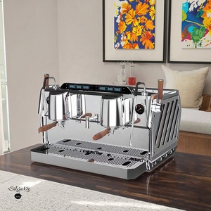 เครื่องชงกาแฟเอสเพรสโซแบบสองกลุ่มทำจากสเตนเลสสตีลแบบแมนนวล9บาร์อิตาเลียนเชิงพาณิชย์ - Product Image 1