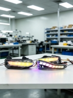 Nouvel ensemble de feux de jour séquentiels RGB étanches 12V pour rétroviseurs et pare-chocs avant INFINITI Q50 2014-2021