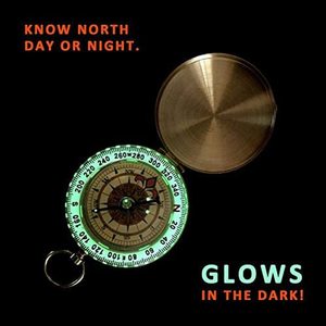 La Bàn sinh tồn La bàn nhìn thấy bằng kim loại La bàn lật Retro đa năng điều hướng phát sáng chống nước bằng đồng nhỏ cầm tay - Product Image 4