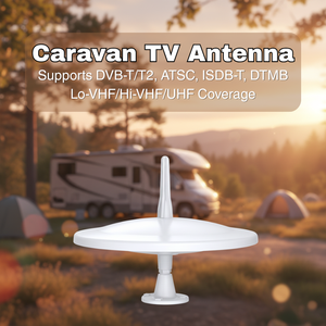 Antena de TV Digital HD para Exteriores ANTOP <span class=keywords><strong>AM</strong></span>/FM/VHF/UHF 360° Omnidireccional Dual para RV/Caravana, Ganancia de 36dB, DC 12V - Product Image 4