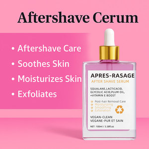 Sérum après-rasage végétalien à l'acide glycolique et au squalane - Sérum <span class=keywords><strong>anti</strong></span>-rougeurs, exfoliant et réparateur pour peaux sensibles - Product Image 2