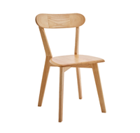 Chaise en bois la moins chère, chaise de salle à manger en bois de caoutchouc, chaises de salle à manger