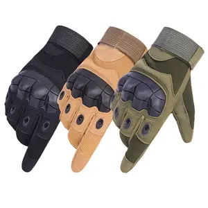 Sports Outdoor Camping Shooting Hiking tactical leather full finger touch screen Motorcycle gloves