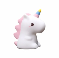 Veilleuse licorne arc-en-ciel pour chambre d'enfant capteur tactile couleur changeante lampe bébé batterie cadeau spécial accompagnant le sommeil