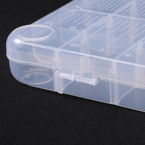 Fábrica BSCI, Venta al por Mayor, OEM, ODM, Caja de Almacenamiento de Señuelos de Pesca de Plástico Rígido Transparente de Alta Calidad con 18 Compartimentos, para Ríos y Arroyos - Product Image 2