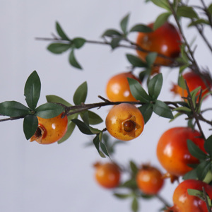 Hot Bán Mô Phỏng Bền Nhân Tạo Quả Lựu Cây Trái Cây Tường Treo Cam 1.5M Nhà Phòng Khách Trang Trí - Product Image 5