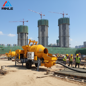Pompe à béton mobile Minle à <span class=keywords><strong>moteur</strong></span> diesel contrôlée par PLC, haute qualité, portée verticale 120m, portée horizontale 500m, débit 30m/h, garantie 1 an - Product Image 5