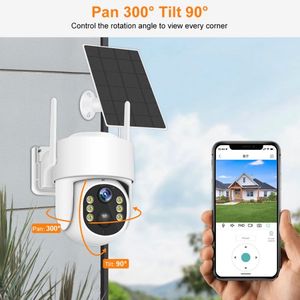 Ubox Camera giám sát không dây CCTV ngoài trời điều khiển ứng dụng 4MP 4G PTZ giám sát từ xa âm thanh 2 chiều - Product Image 2