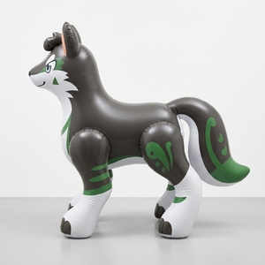 MythAnimalCreate Feral Kurosuke Juguete Inflable de PVC con Cabeza de Peluche, Pequeño Repuesto - Product Image 4