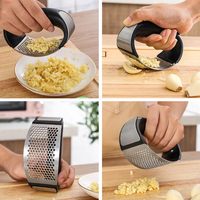 Professionele Keuken Gadgets 2022 Plastic Rvs Rocker Gehaktmachine Crusher Knoflook Tool Pers Chopper En Roller