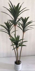 New Design Factory Directly <strong>Sale</strong> Artificial <strong>Yucca</strong> Tree Latex Greenery <strong>Plant</strong> in Cement Pot - Product Image 4