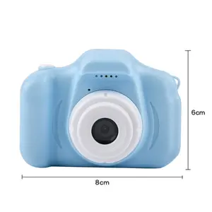 HD مصغرة كاميرا رقمية لعب الأطفال 1080 P2 بوصة شاشة شحن التصوير الدعائم لطيف طفل هدية عيد ميلاد لعبة في الهواء الطلق